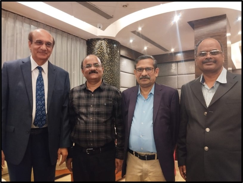 Professors interacting at the event